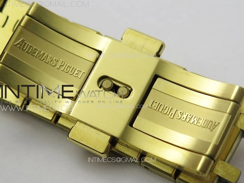 Royal Oak 41mm Complicated 26574 YG APSF1:1 Best Edition Blue Dial on YG Bracelet A5134