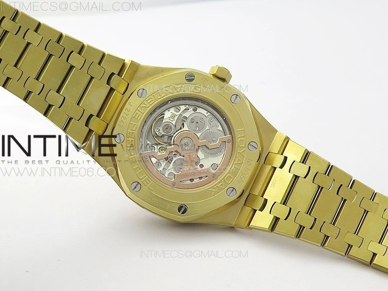 Royal Oak 41mm Complicated 26574 YG APSF1:1 Best Edition Blue Dial on YG Bracelet A5134