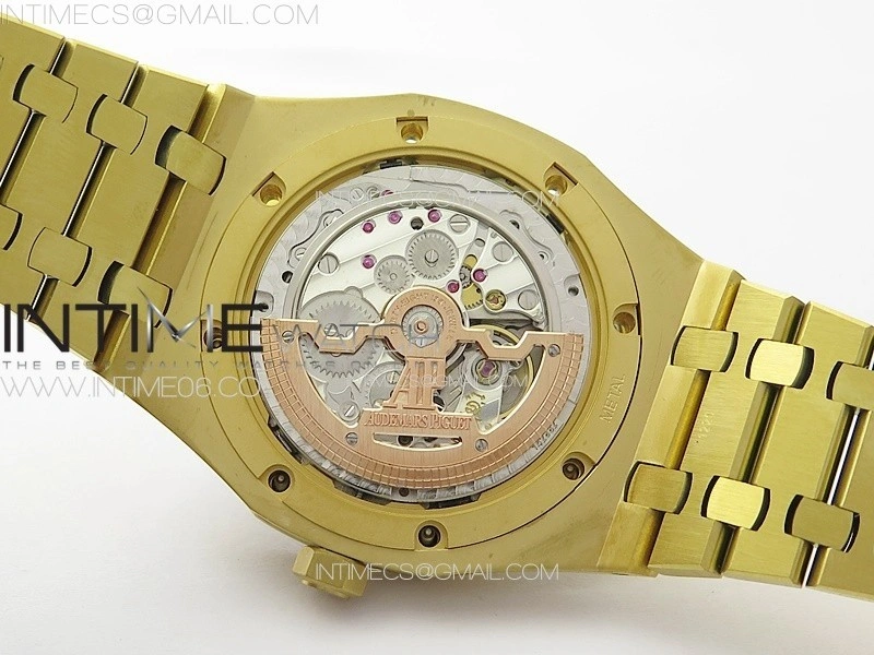 Royal Oak 41mm Complicated 26574 YG APSF1:1 Best Edition Blue Dial on YG Bracelet A5134