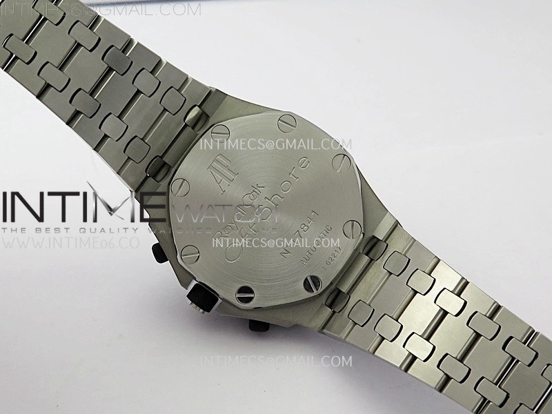 Royal Oak Offshore 42mm Panda SS TKF Best Edition White Black Dial on SS Bracelet A7750