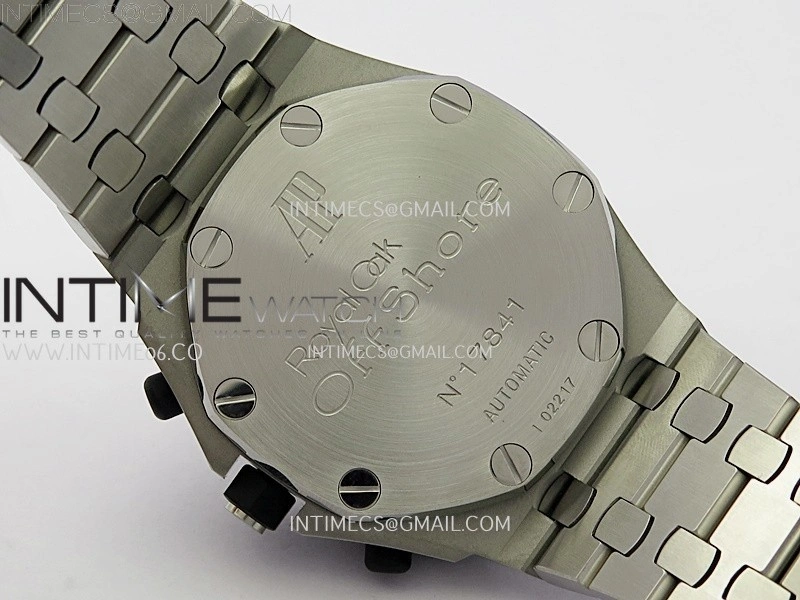 Royal Oak Offshore 42mm Panda SS TKF Best Edition White Black Dial on SS Bracelet A7750