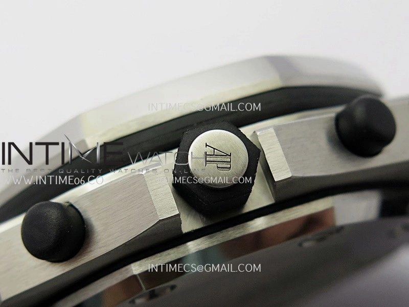Royal Oak Offshore 42mm Panda TKF Best Edition White Dial on Black Leather Strap A7750