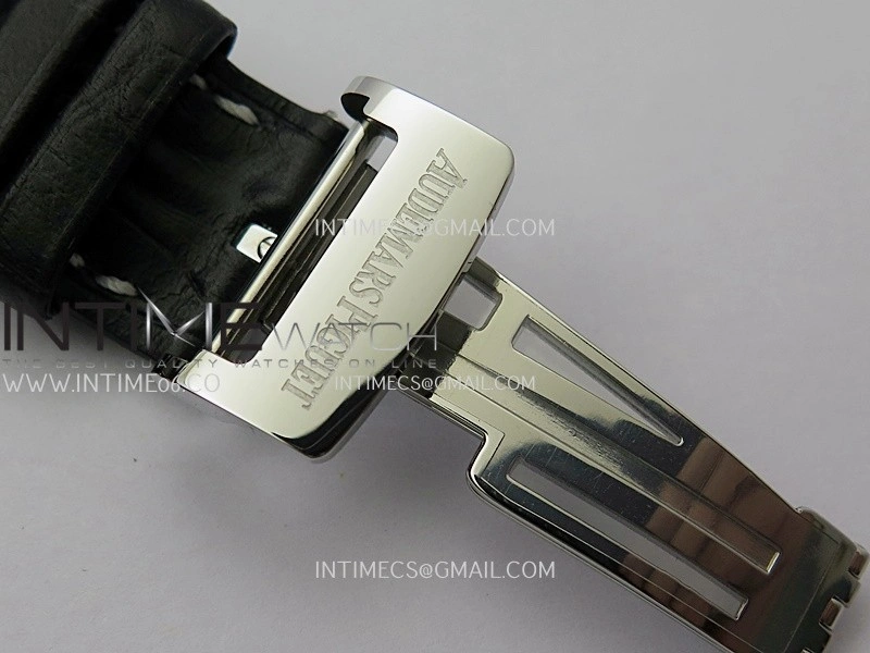 Royal Oak Offshore 42mm Panda TKF Best Edition White Dial on Black Leather Strap A7750
