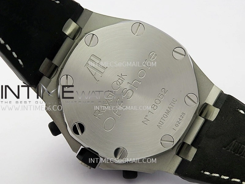 Royal Oak Offshore 42mm Panda TKF Best Edition White Dial on Black Leather Strap A7750