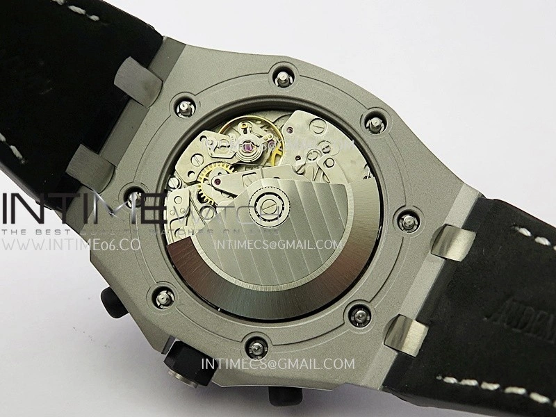 Royal Oak Offshore 42mm Panda TKF Best Edition White Dial on Black Leather Strap A7750