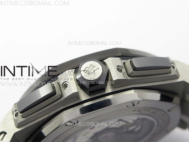 Royal Oak Offshore 44mm SS APSF 1:1 Best Edition White Dial on Black Rubber Strap A3126