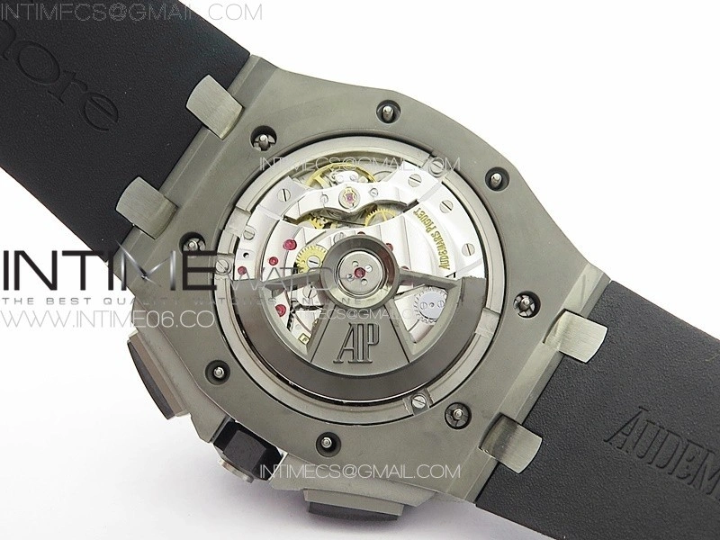 Royal Oak Offshore 44mm SS APSF 1:1 Best Edition White Dial on Black Rubber Strap A3126