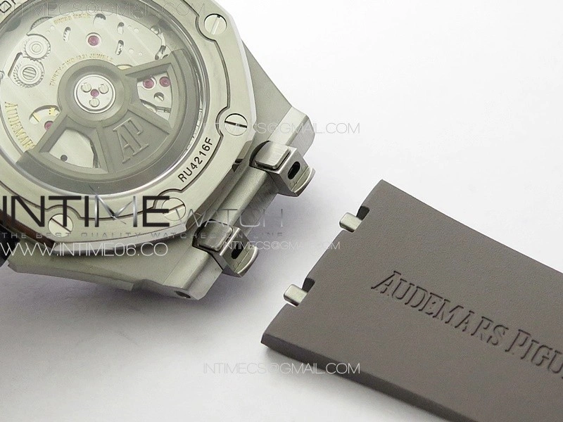 Royal Oak Offshore Diver 15720 ZF 1:1 Best Edition Gray Dial on Gray Rubber Strap A4308