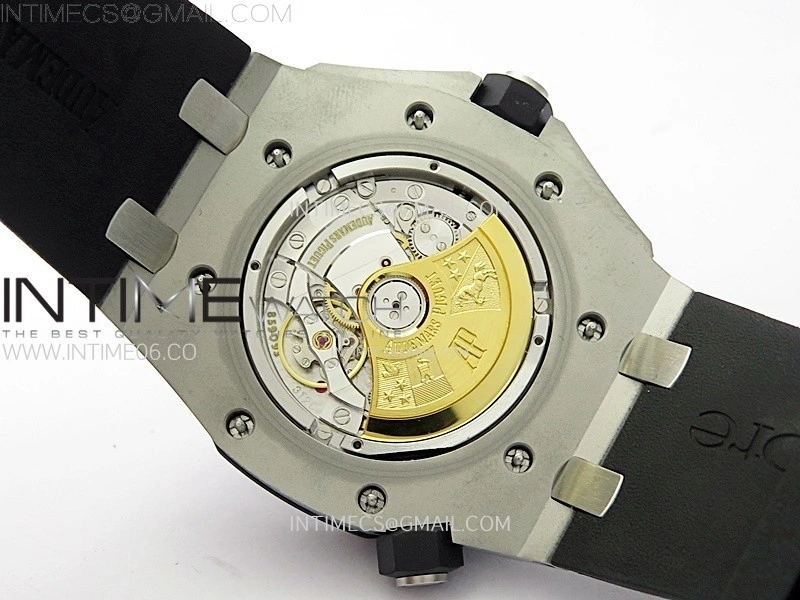 Royal Oak Offshore 15703 V2 ZF 1:1 Best Edition Black Dial on Rubber Strap 3120 Super Clone