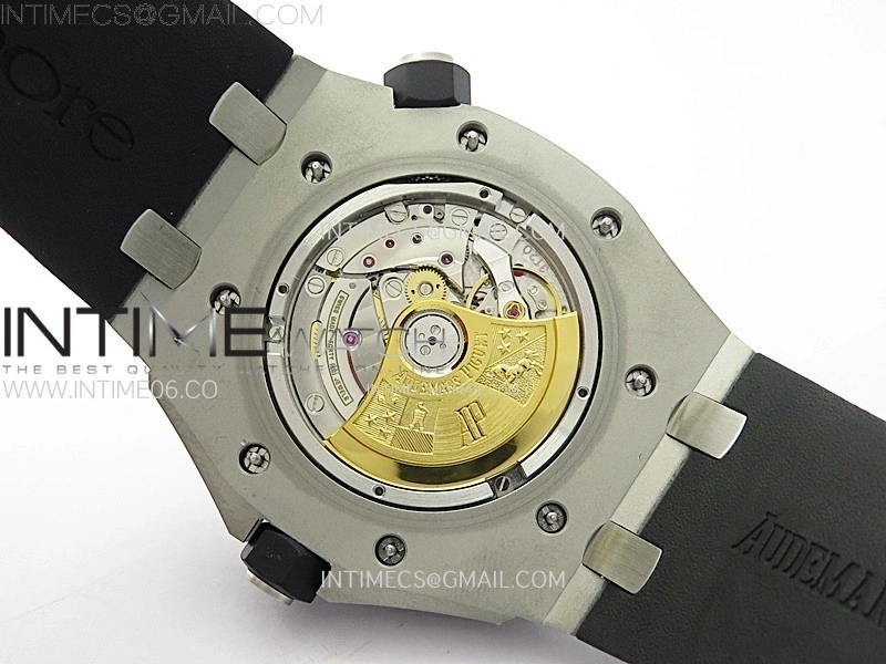 Royal Oak Offshore 15703 V2 ZF 1:1 Best Edition Black Dial on Rubber Strap 3120 Super Clone