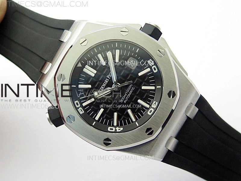 Royal Oak Offshore 15710 ZF 1:1 Best Edition Black Dial on Rubber Strap 3120 Super Clone V2
