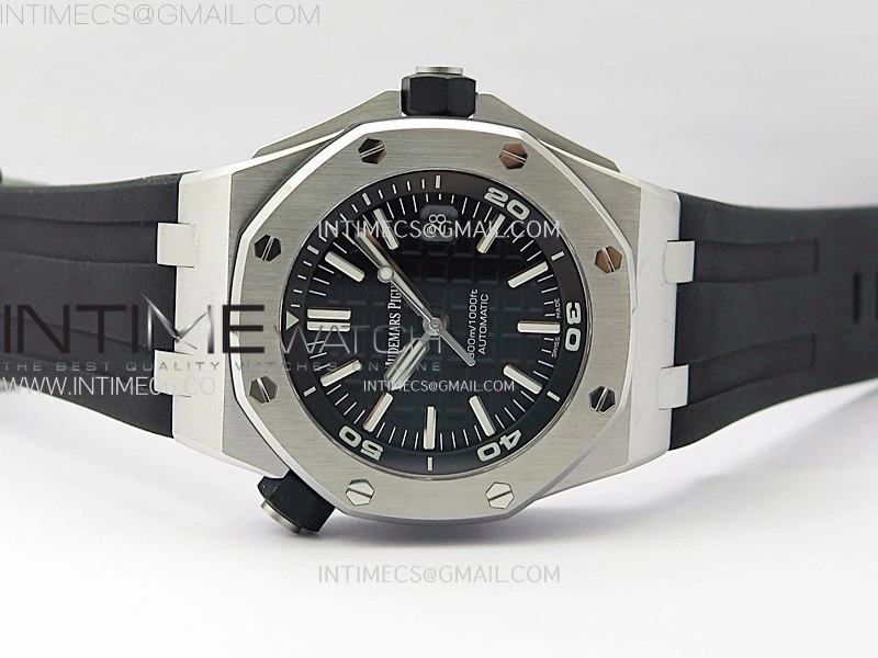 Royal Oak Offshore 15710 ZF 1:1 Best Edition Black Dial on Rubber Strap 3120 Super Clone V2