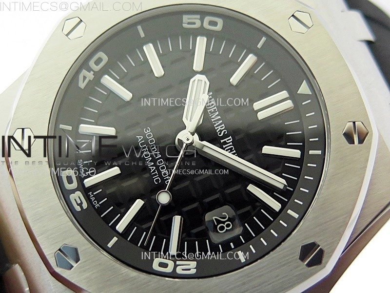 Royal Oak Offshore 15710 ZF 1:1 Best Edition Black Dial on Rubber Strap 3120 Super Clone V2