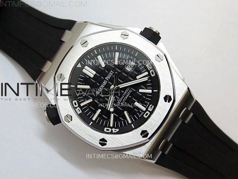 Royal Oak Offshore 15710 ZF 1:1 Best Edition Black Dial on Rubber Strap 3120 Super Clone V2