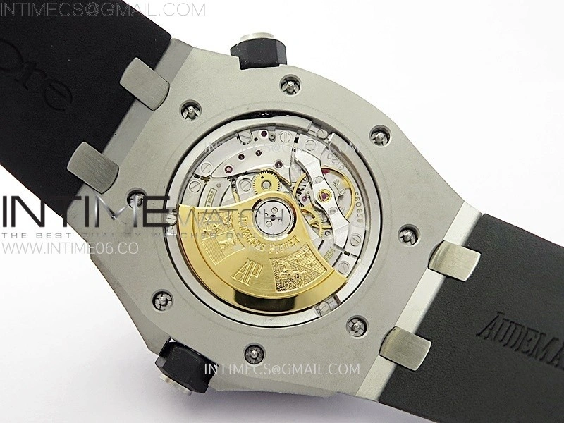 Royal Oak Offshore 15710 ZF 1:1 Best Edition Black Dial on Rubber Strap 3120 Super Clone V2