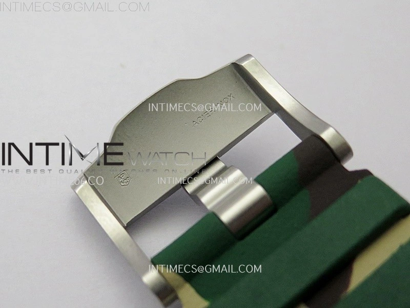 Royal Oak Offshore 44mm SS TKF 1:1 Best Edition Green Dial on Green Camo Rubber Strap A3126