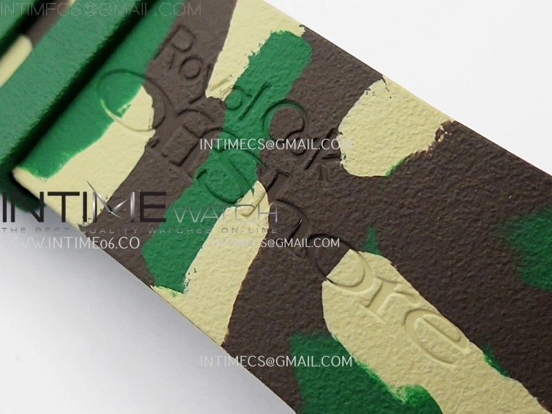 Royal Oak Offshore 44mm SS TKF 1:1 Best Edition Green Dial on Green Camo Rubber Strap A3126