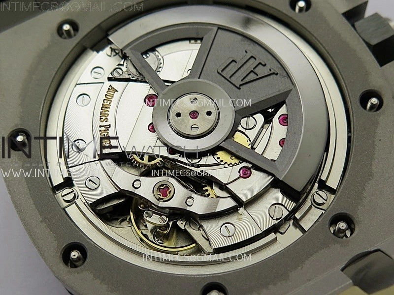 Royal Oak Offshore 44mm SS TKF 1:1 Best Edition Green Dial on Green Camo Rubber Strap A3126