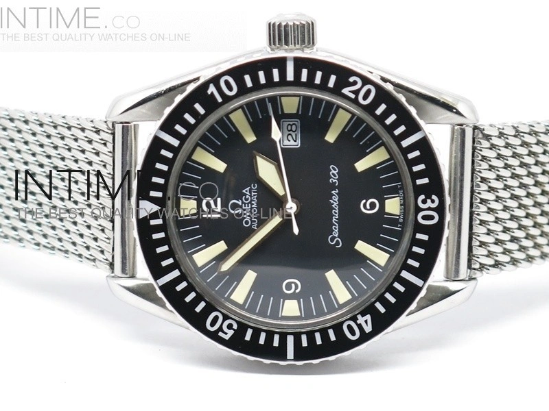 Omega Vintage Seamaster 300 Date SS ME Blk A-2836