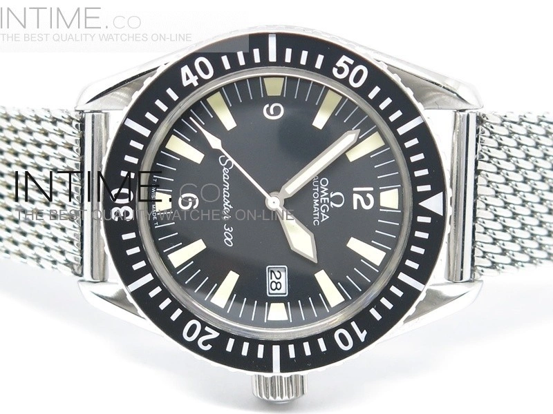 Omega Vintage Seamaster 300 Date SS ME Blk A-2836
