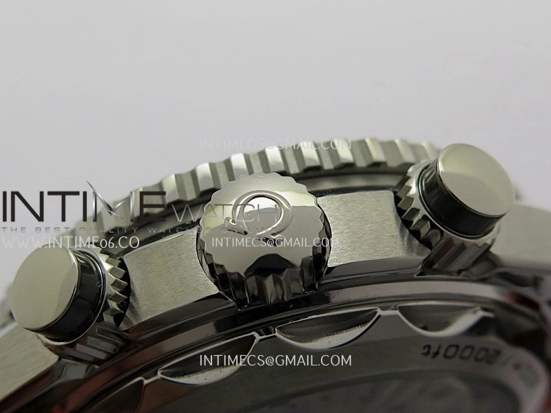 Planet Ocean Master Chronometer Gray Orange Ceramic Bezel SS VRF 1:1 Best Edition Gray Dial On Gray Rubber Strap A9900