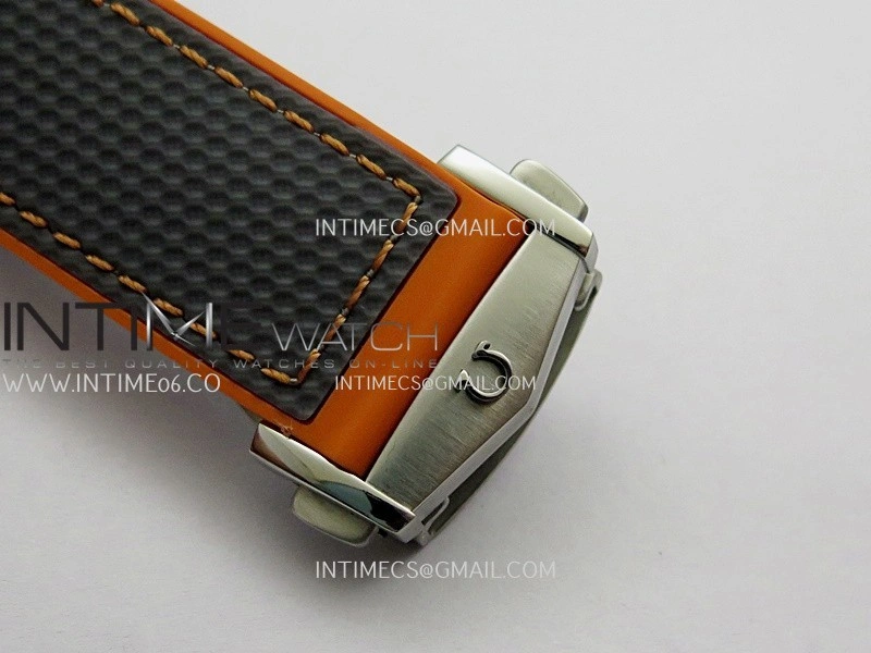 Planet Ocean Master Chronometer Gray Orange Ceramic Bezel SS VRF 1:1 Best Edition Gray Dial On Gray Rubber Strap A9900