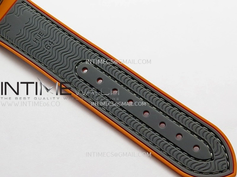 Planet Ocean Master Chronometer Gray Orange Ceramic Bezel SS VRF 1:1 Best Edition Gray Dial On Gray Rubber Strap A9900