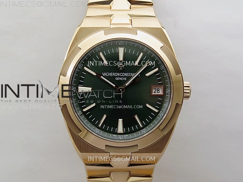 Overseas 4520V RG 8F Best Edition Green Dial on RG Bracelet A5100