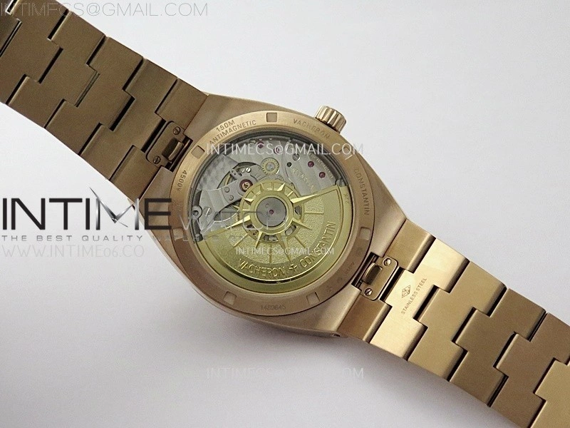 Overseas 4520V RG 8F Best Edition Green Dial on RG Bracelet A5100