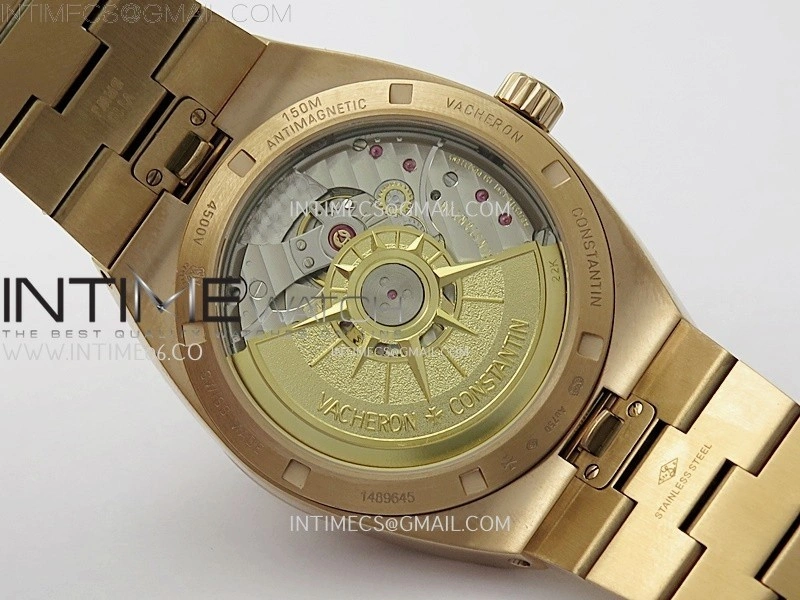 Overseas 4520V RG 8F Best Edition Green Dial on RG Bracelet A5100
