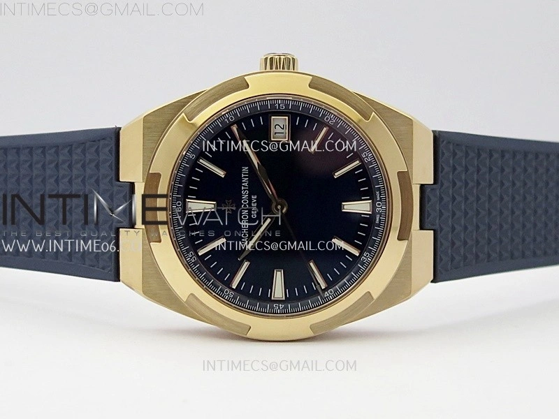 Overseas 4520V RG ZF 1:1 Best Edition Blue Dial on Blue Rubber Strap A5100