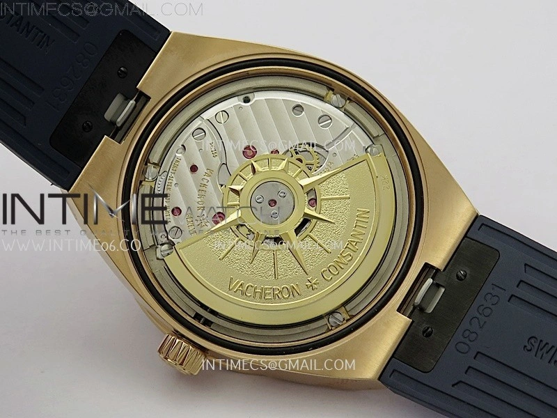 Overseas 4520V RG ZF 1:1 Best Edition Blue Dial on Blue Rubber Strap A5100