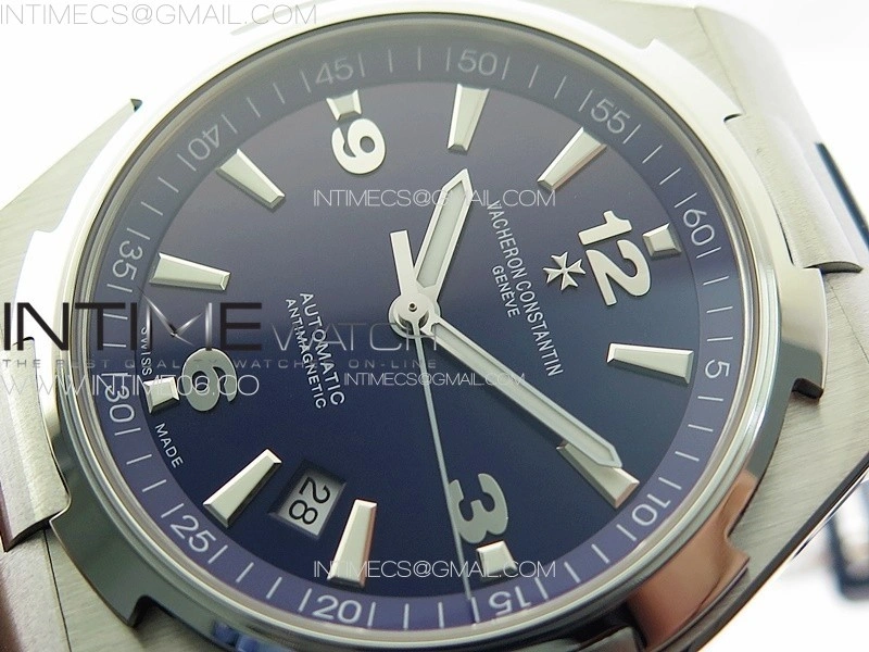 Overseas 47040 SS PPF 1:1 Best Edition Blue dial on Blue Rubber Strap A1226