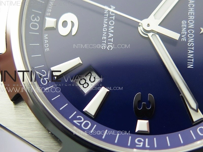 Overseas 47040 SS PPF 1:1 Best Edition Blue dial on Blue Rubber Strap A1226