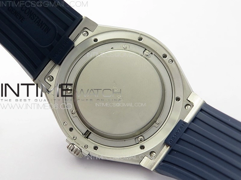 Overseas 47040 SS PPF 1:1 Best Edition Blue dial on Blue Rubber Strap A1226