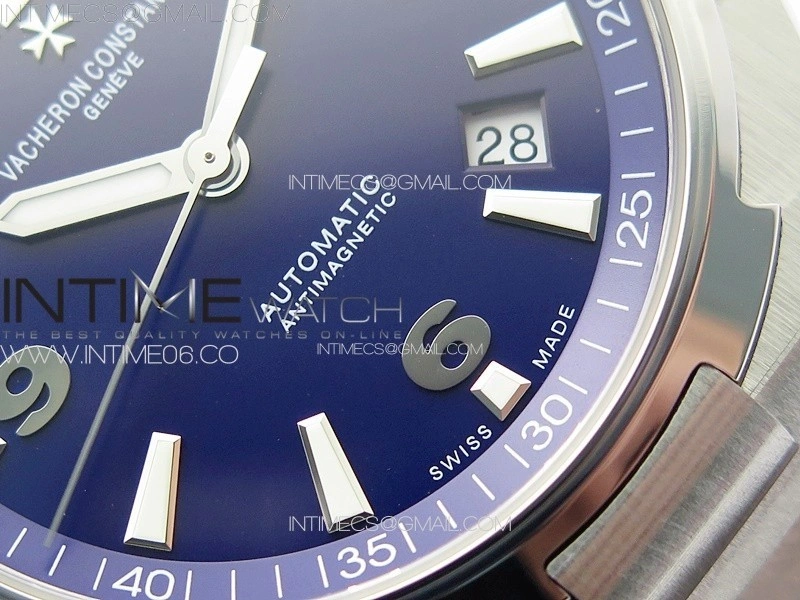 Overseas 47040 SS PPF 1:1 Best Edition Blue dial on SS Bracelet A1226