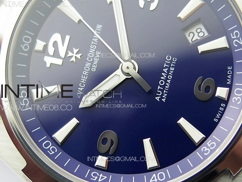Overseas 47040 SS PPF 1:1 Best Edition Blue dial on SS Bracelet A1226