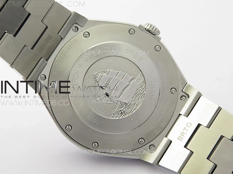 Overseas 47040 SS PPF 1:1 Best Edition Blue dial on SS Bracelet A1226