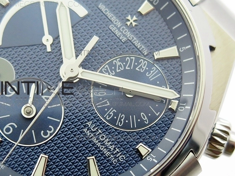 Overseas Dual Time Power Reserve TWA Best Edition Blue Dial on SS Bracelet A1222