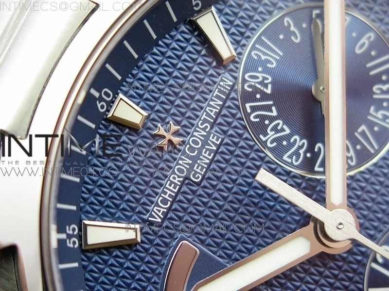 Overseas Dual Time Power Reserve TWA Best Edition Blue Dial on SS Bracelet A1222