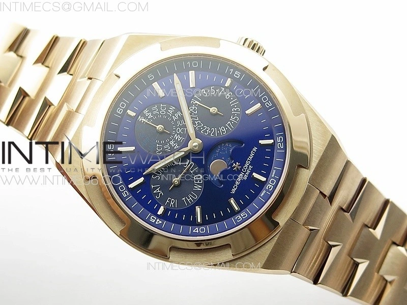 Overseas Perpetual Calendar RG 8F Best Edition Blue Dial on RG Bracelet A1120