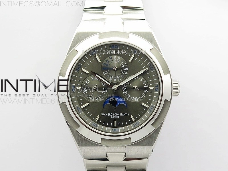 Overseas Perpetual Calendar SS 8F Best Edition Gray Dial on SS Bracelet A1120