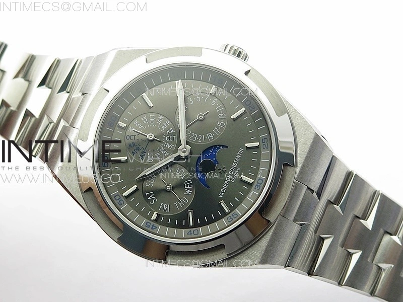 Overseas Perpetual Calendar SS 8F Best Edition Gray Dial on SS Bracelet A1120