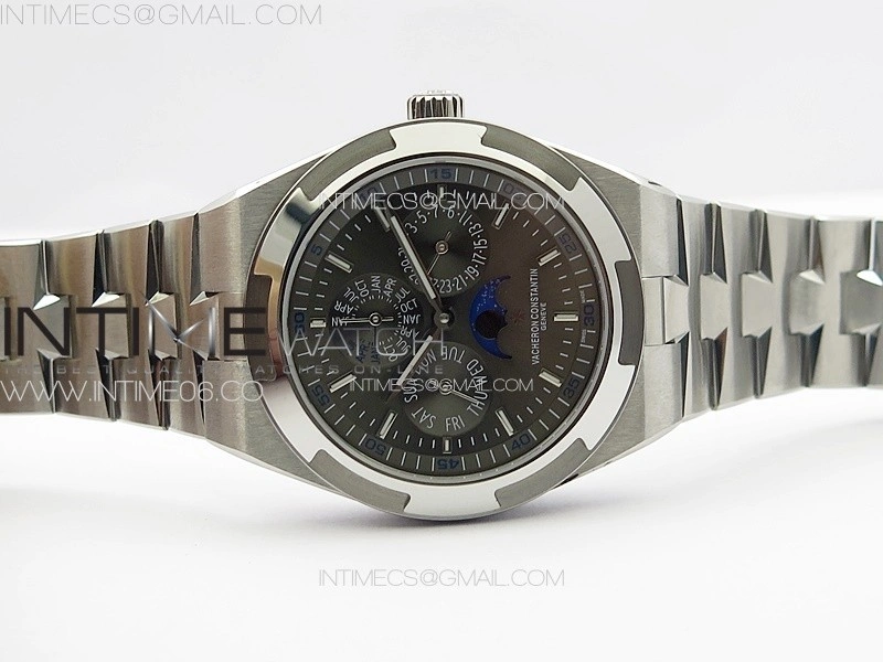 Overseas Perpetual Calendar SS 8F Best Edition Gray Dial on SS Bracelet A1120