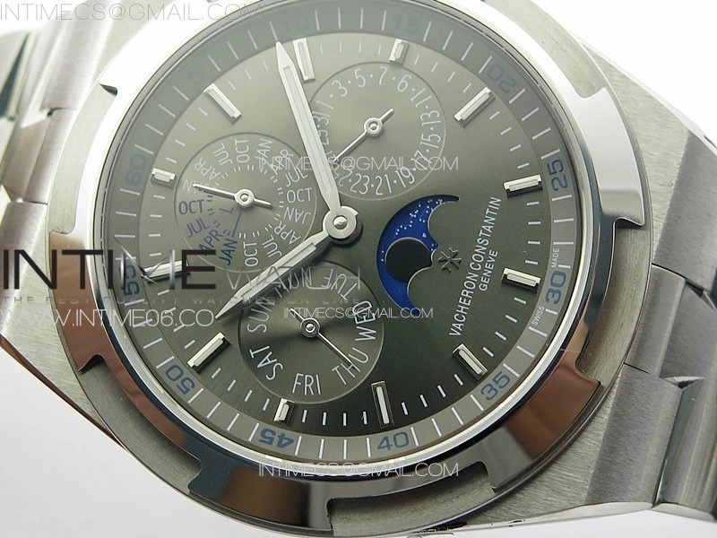 Overseas Perpetual Calendar SS 8F Best Edition Gray Dial on SS Bracelet A1120