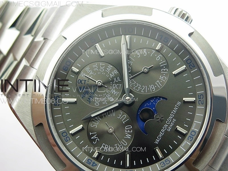 Overseas Perpetual Calendar SS 8F Best Edition Gray Dial on SS Bracelet A1120