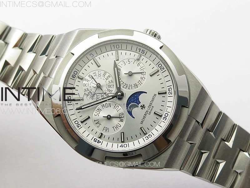 Overseas Perpetual Calendar SS 8F Best Edition Silver Dial on SS Bracelet A1120