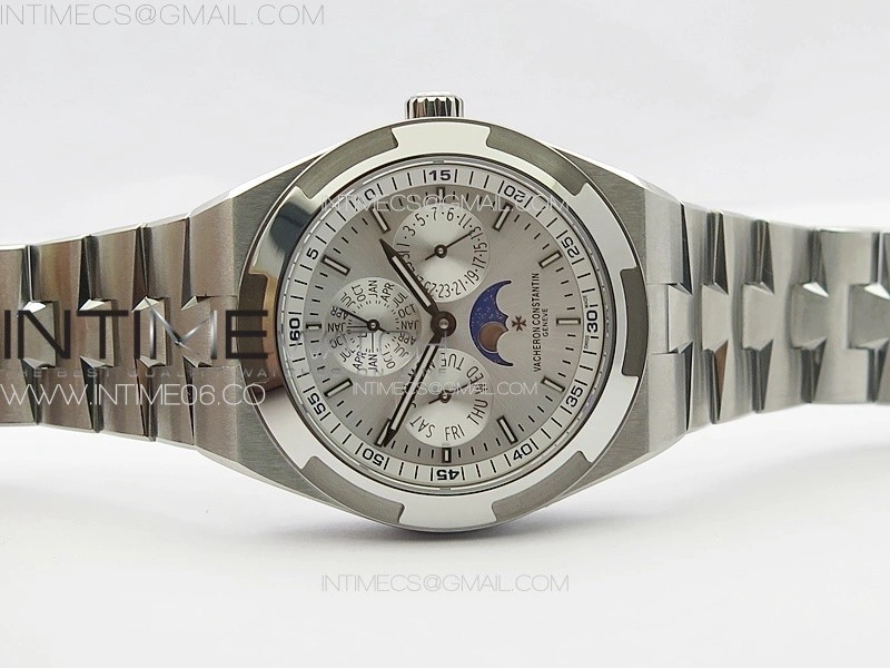 Overseas Perpetual Calendar SS 8F Best Edition Silver Dial on SS Bracelet A1120