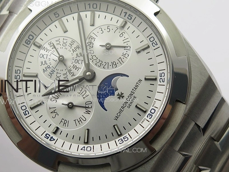 Overseas Perpetual Calendar SS 8F Best Edition Silver Dial on SS Bracelet A1120