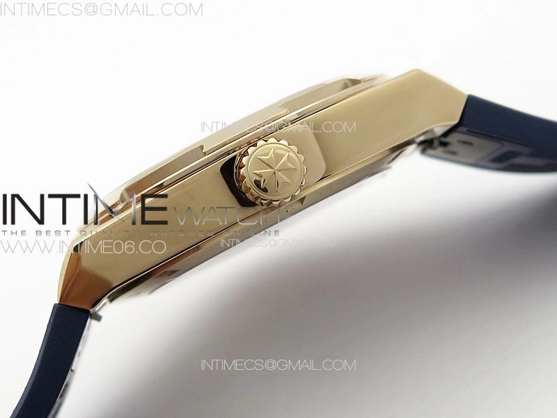 Overseas Tourbillon RG BBS Best Edition Blue Dial on Blue Rubber Strap